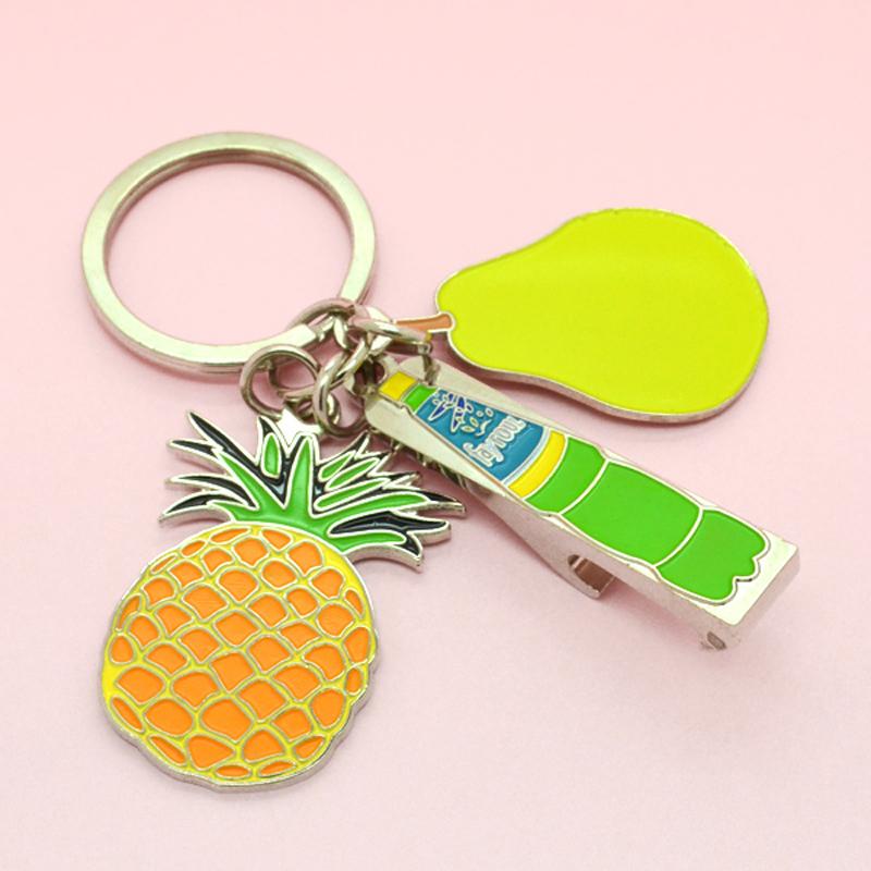 Wholesale promotion cheap metal keychain charms