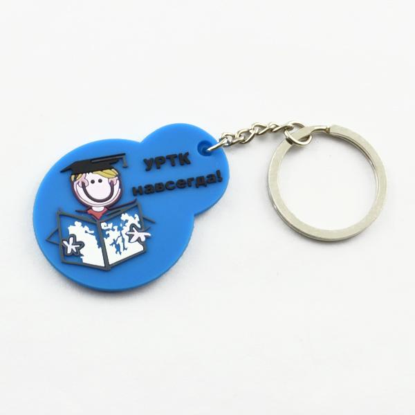 Factory promotional cheap soft pvc keychain