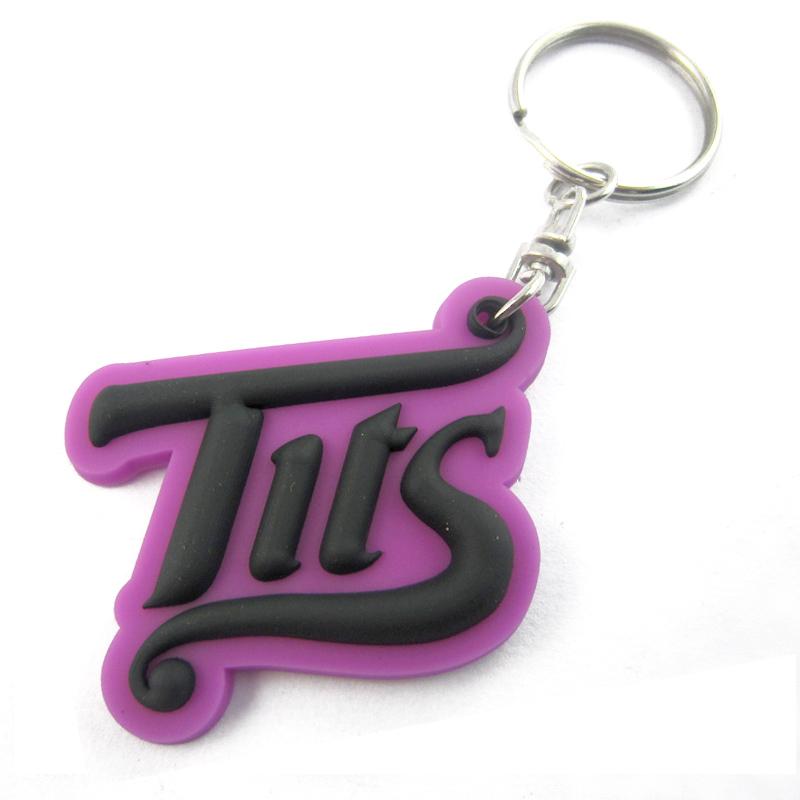 Artigifts promotional cheap soft pvc letter keychain