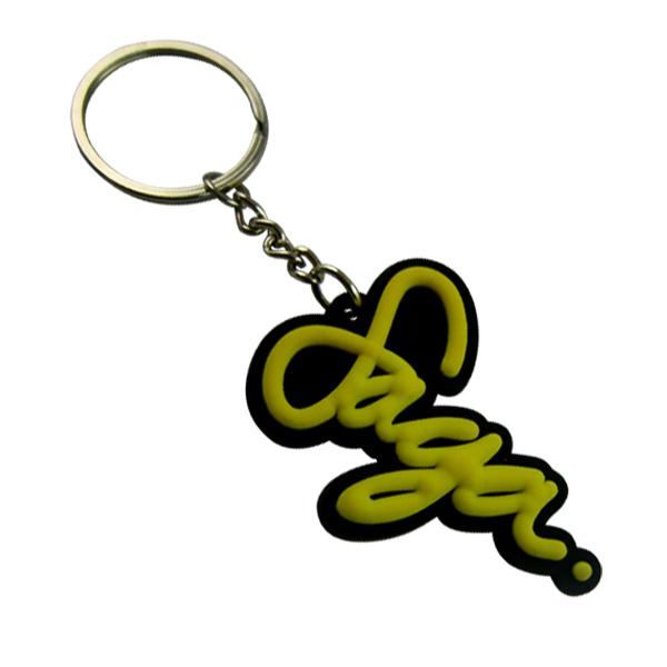 Artigifts promotional cheap soft pvc letter keychain