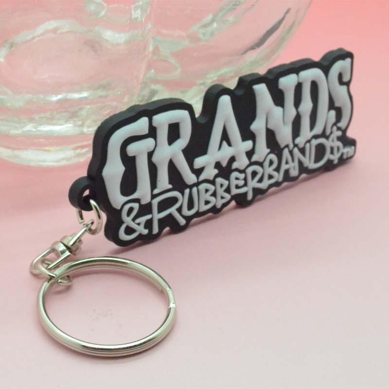 Artigifts promotional cheap soft pvc letter keychain