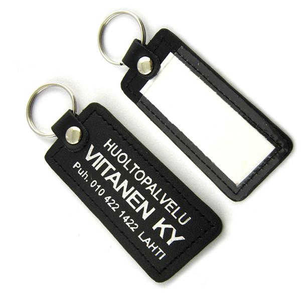 Cheap custom printed leather  keychain