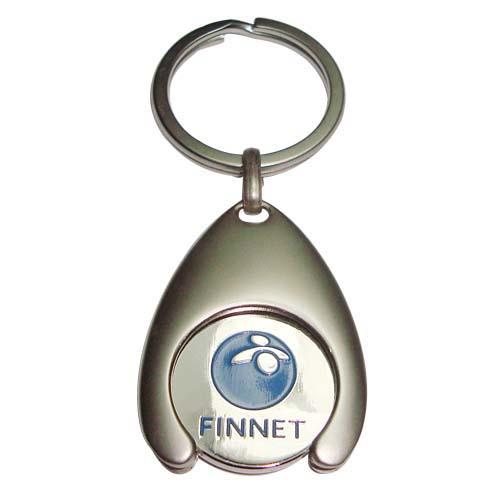 Cheap promotion coin holder keyrings