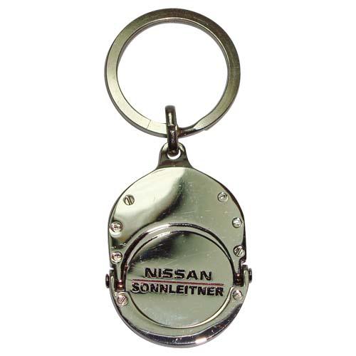 Fashion coin holder keychain coin with custom logo