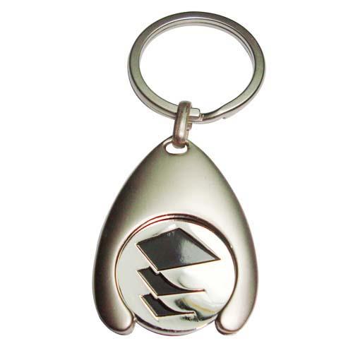 China factory custom shopping coin key chain