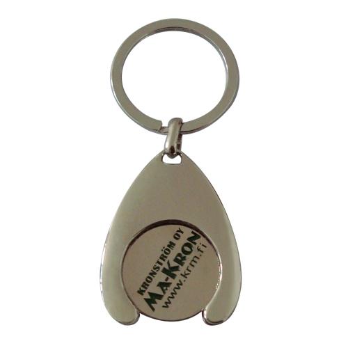 Cheap hot selling metal coin holder key chain