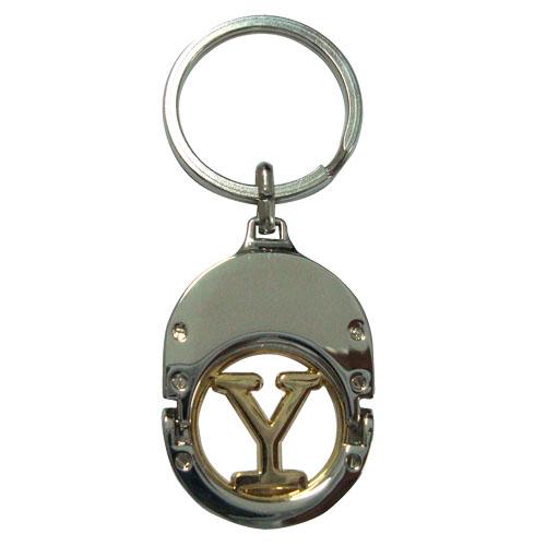 Cheap hot selling metal coin holder key chain