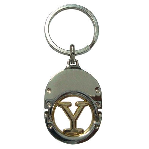 Cheap hot selling metal coin holder key chain