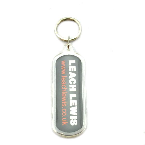 China factory made bottle logo acrylic keychains