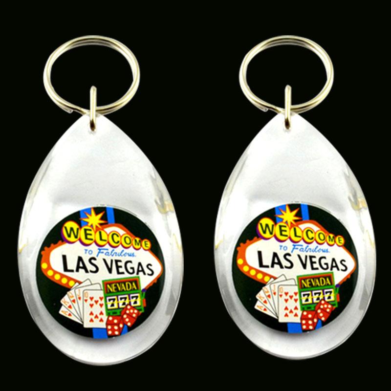 New style acrylic promotion keyring in key chains