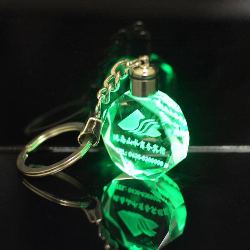 Wholesale high quality crystal led keychain manufacturer