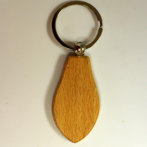 New attractive blank customized logo wood keychain