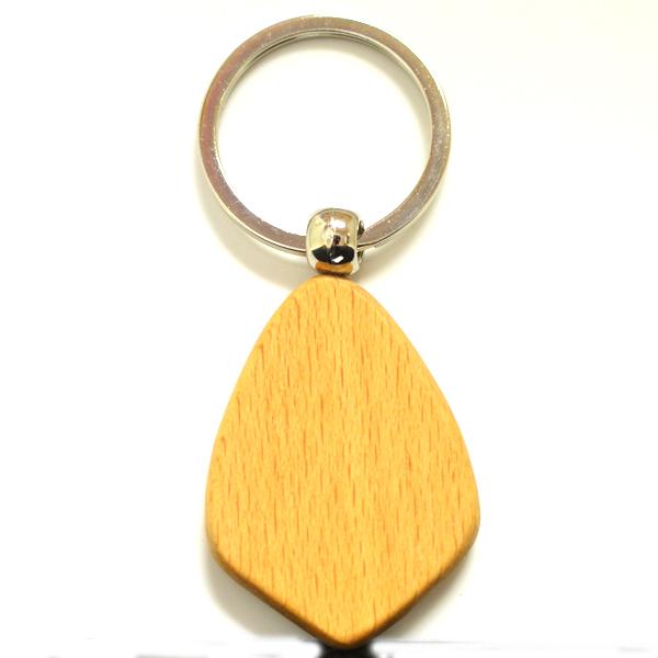 Manufactory production customized cheap wood keychain
