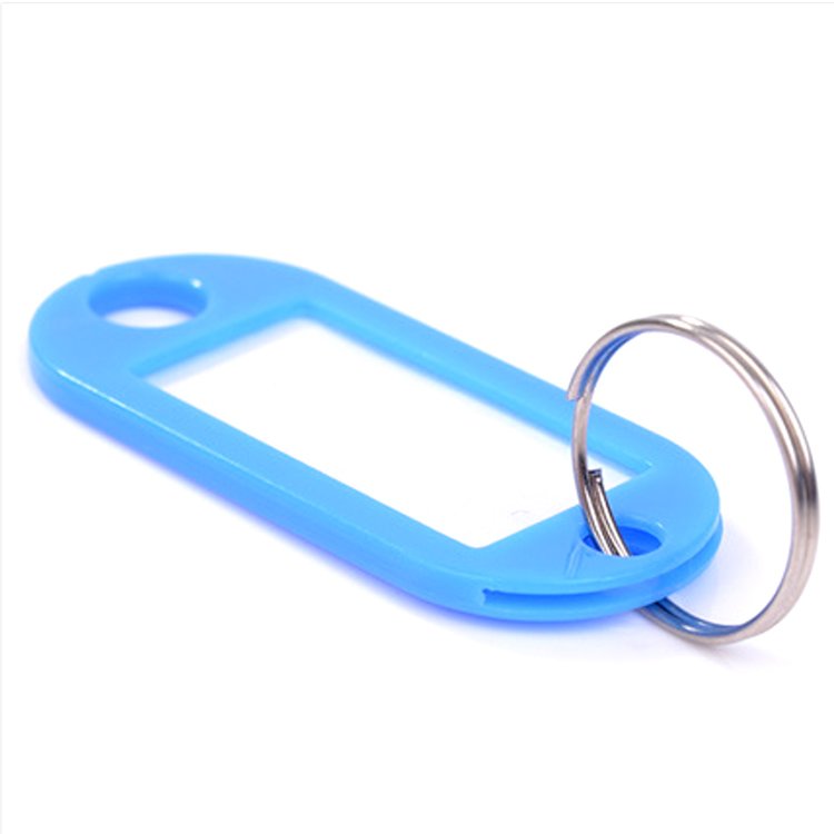 Factory Direct Sale Cheap Customized Blank Plastic Keyrings