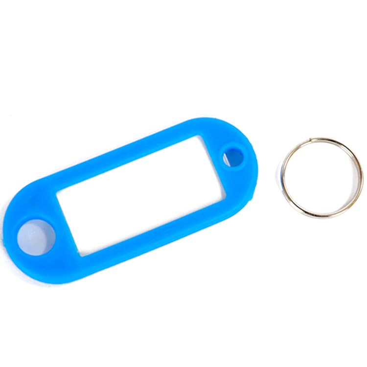 Factory Direct Sale Cheap Customized Blank Plastic Keyrings