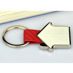 Customized Bulk Metal Leather Cheap Keychain Favors
