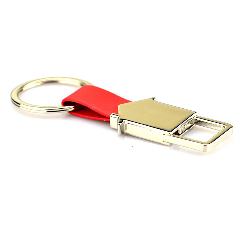 Customized Bulk Metal Leather Cheap Keychain Favors