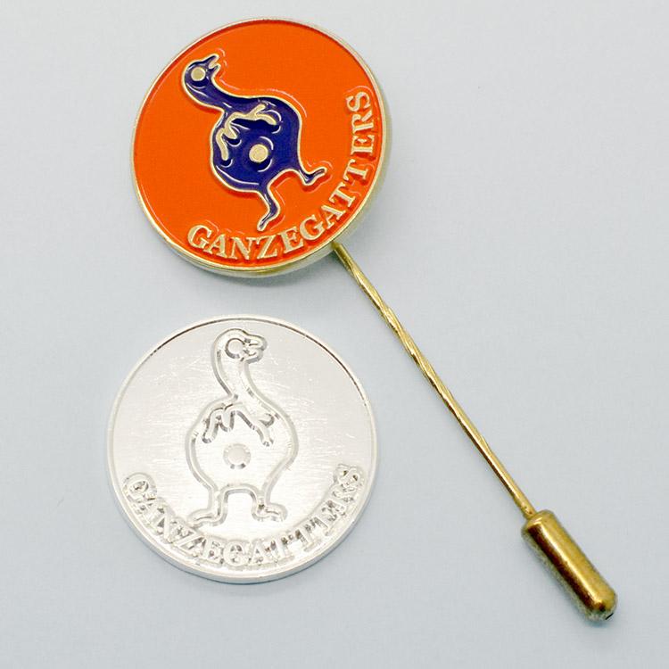 Cheap Custom Bulk Blank Metal Hard Enamel Brooch Pin
