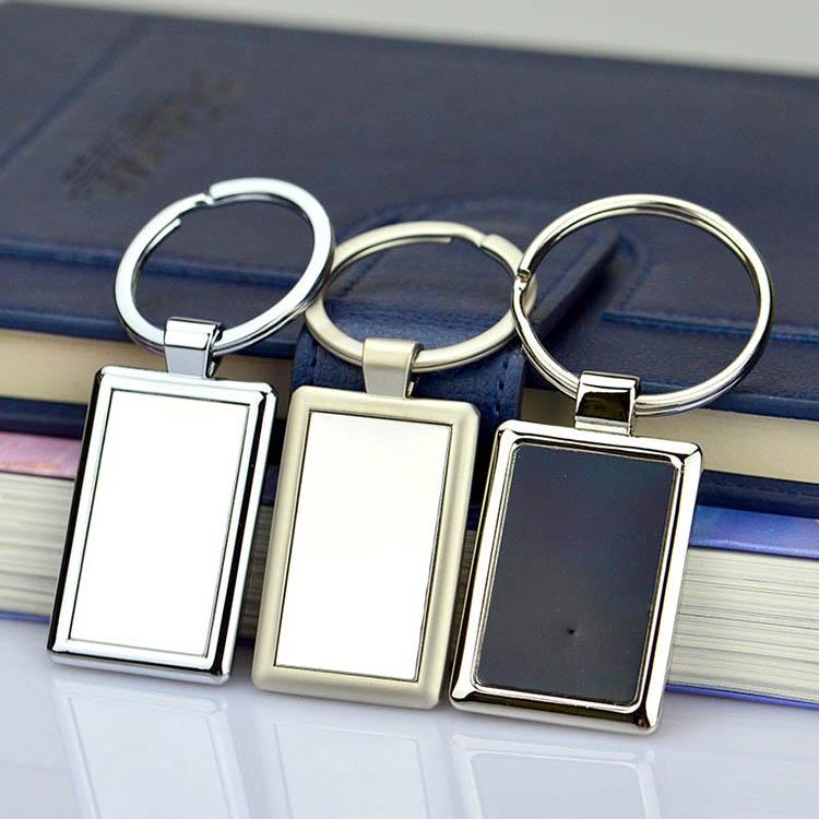 Bulk Blank Cheap Custom Die Cut Metal Keychains Maker