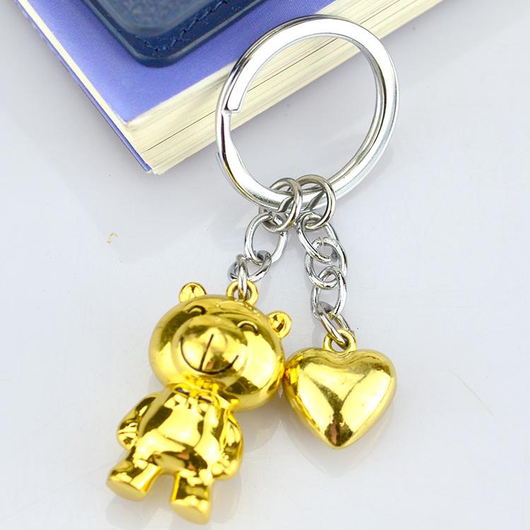 Custom Made 3D Engraved Metal Keyrings No Minimum Order