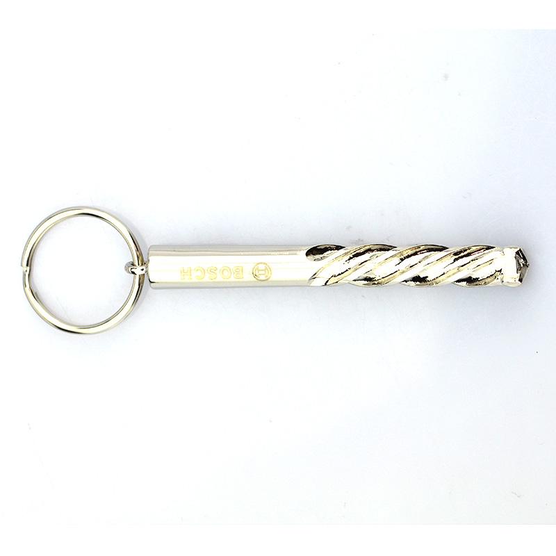 Custom High Quality Imprinted Long Silver Key Chains Maker