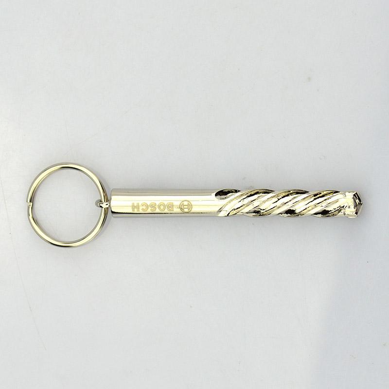 Custom High Quality Imprinted Long Silver Key Chains Maker