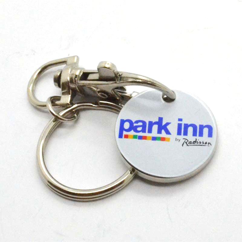 Wholesale High Quality Metal Trolley Coin Key Ring Clip