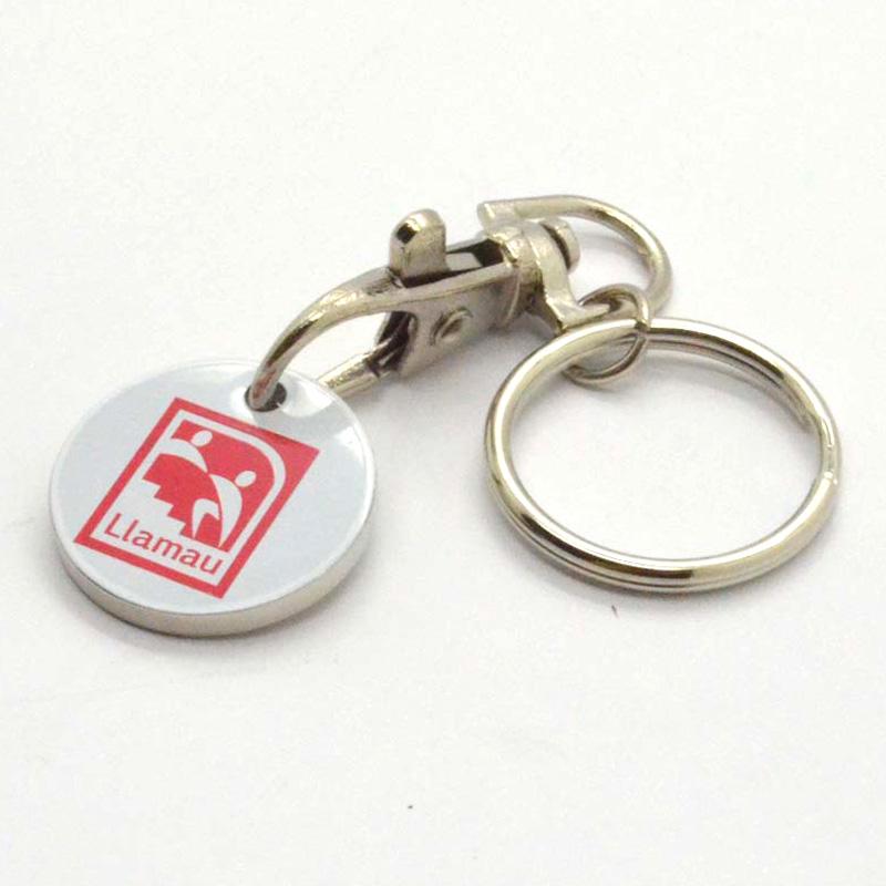 Wholesale High Quality Metal Trolley Coin Key Ring Clip