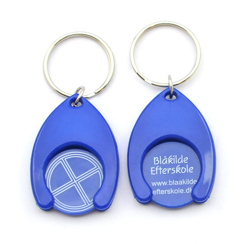 Wholesale Custom Logo Cheap Plastic Pvc Coin Holder Keychain Clip