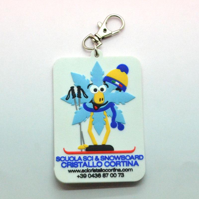 Custom Design Your Own Company Pvc Marketing Keychains