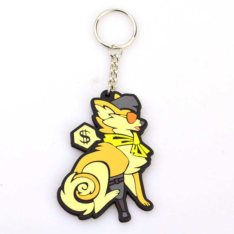 Hot Sale Cheap Pvc Rubber Novelty Keychain Printing