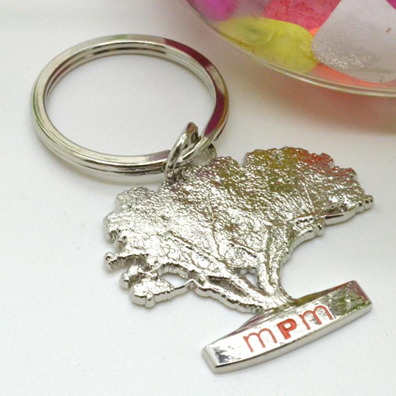 No Minimum Customized Design Your Own Silver Keyrings