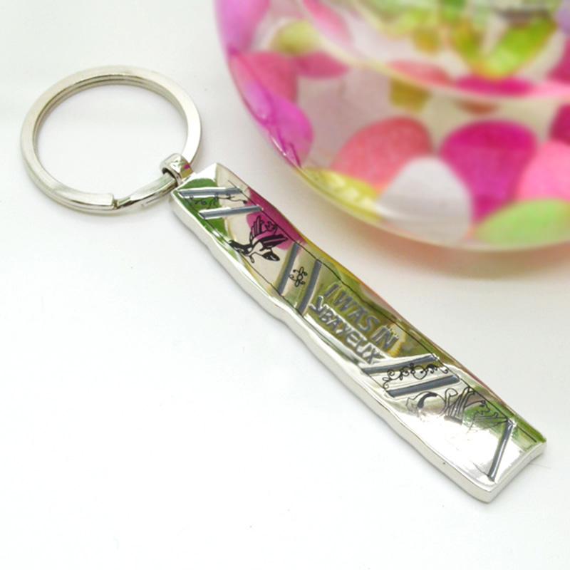 No Minimum Customized Design Your Own Silver Keyrings