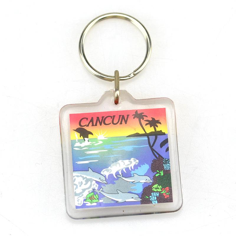 Clear Printed Blank Custom Anime Acrylic Keyrings Maker