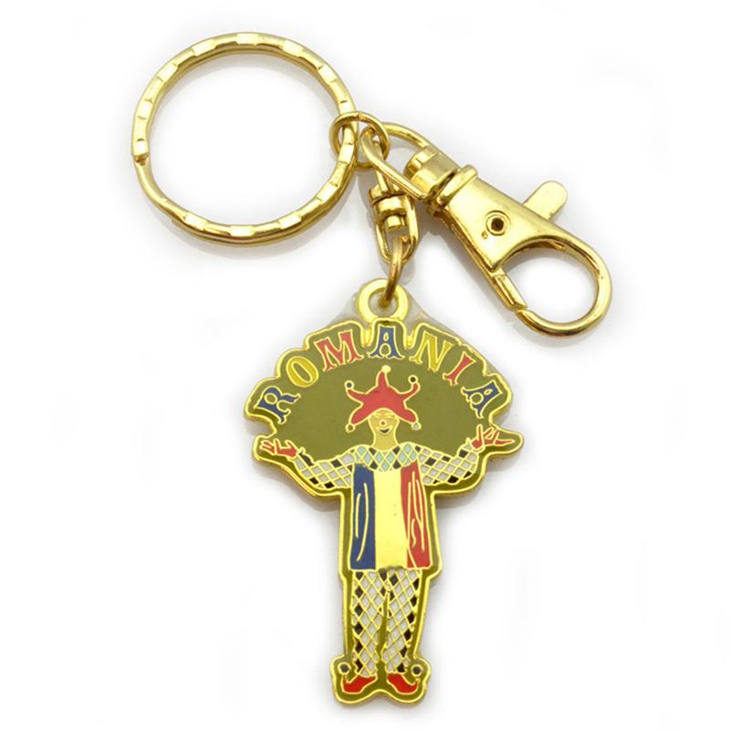 Wholesale Custom Logo Metal Enamel Clown Cool Keyrings