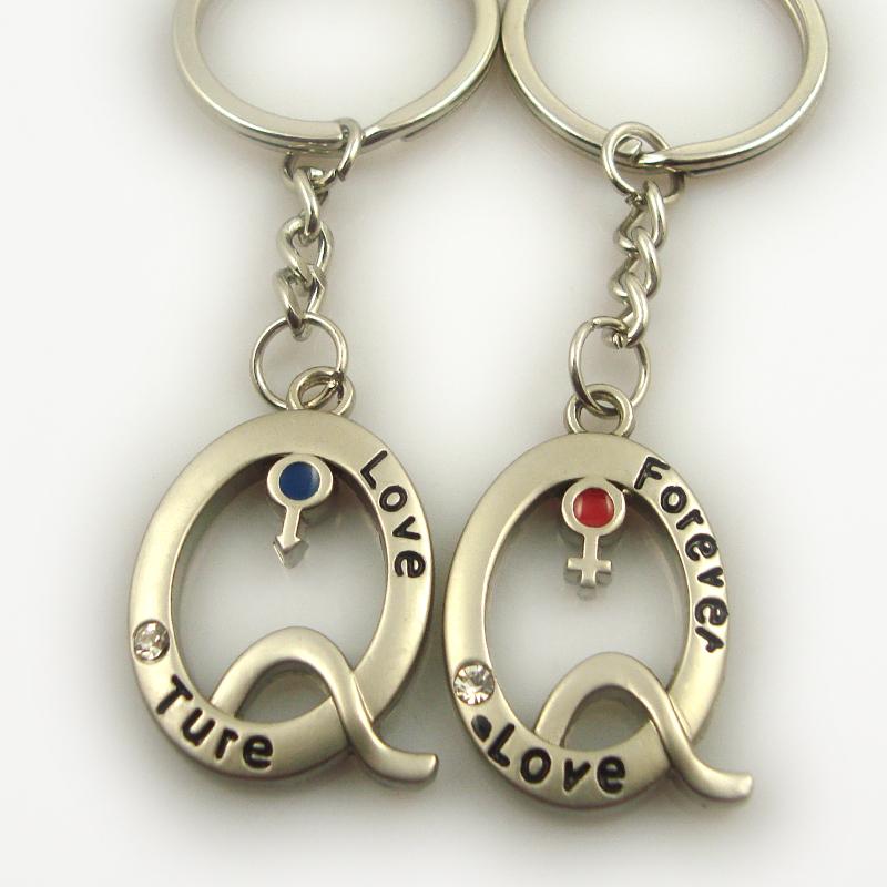 Cheap Wholesale Personalized Keychains Love Keychains For Couples