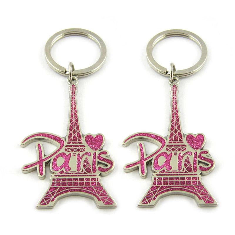 Metal Crafts Factory Wholesale Eiffel Tower Keychain