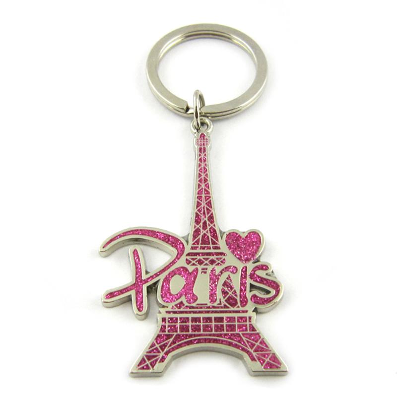 Metal Crafts Factory Wholesale Eiffel Tower Keychain