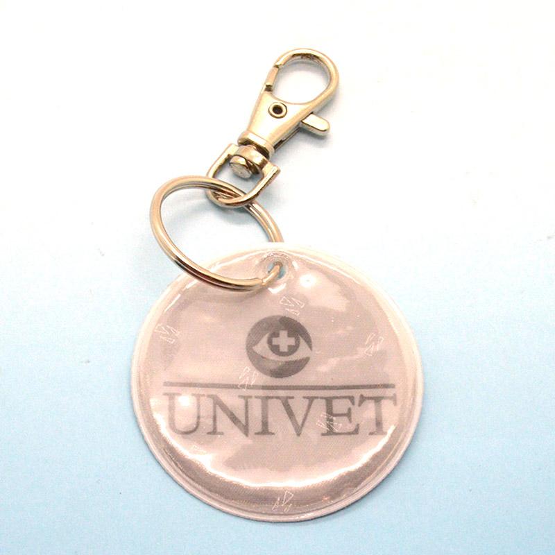 Promotion Cheap Custom Plastic Pvc Led Reflective Keychain