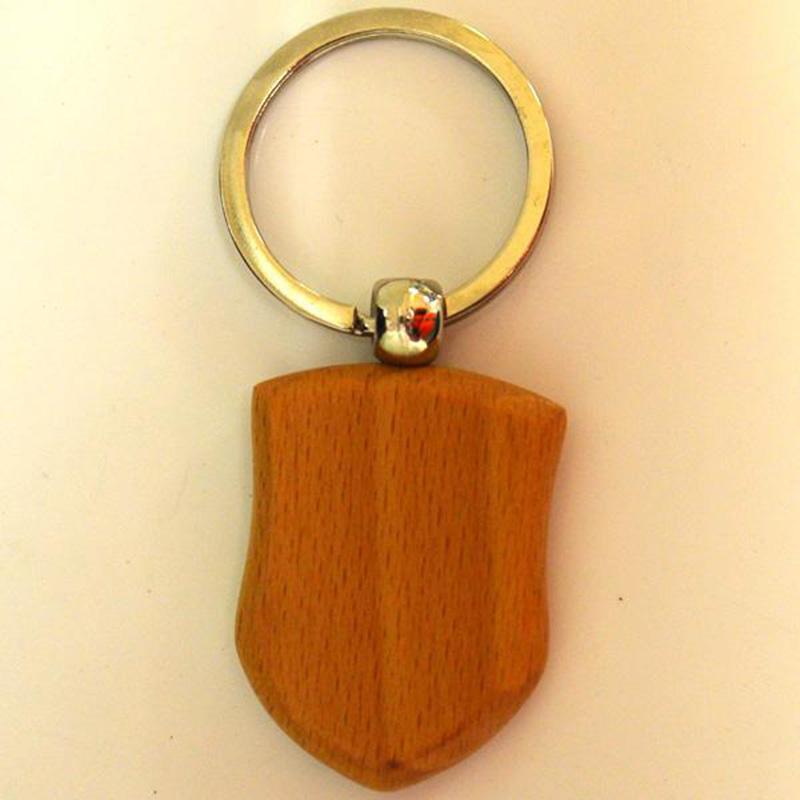 Cheap wood keychain with logo