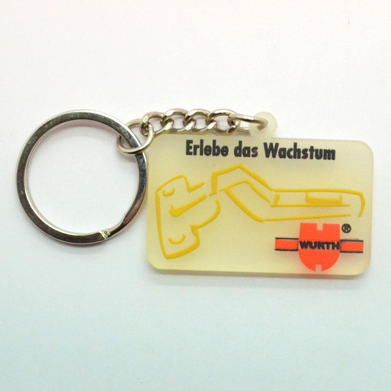 Wholesale Custom Fashion Plastic Led Key Chain Holder