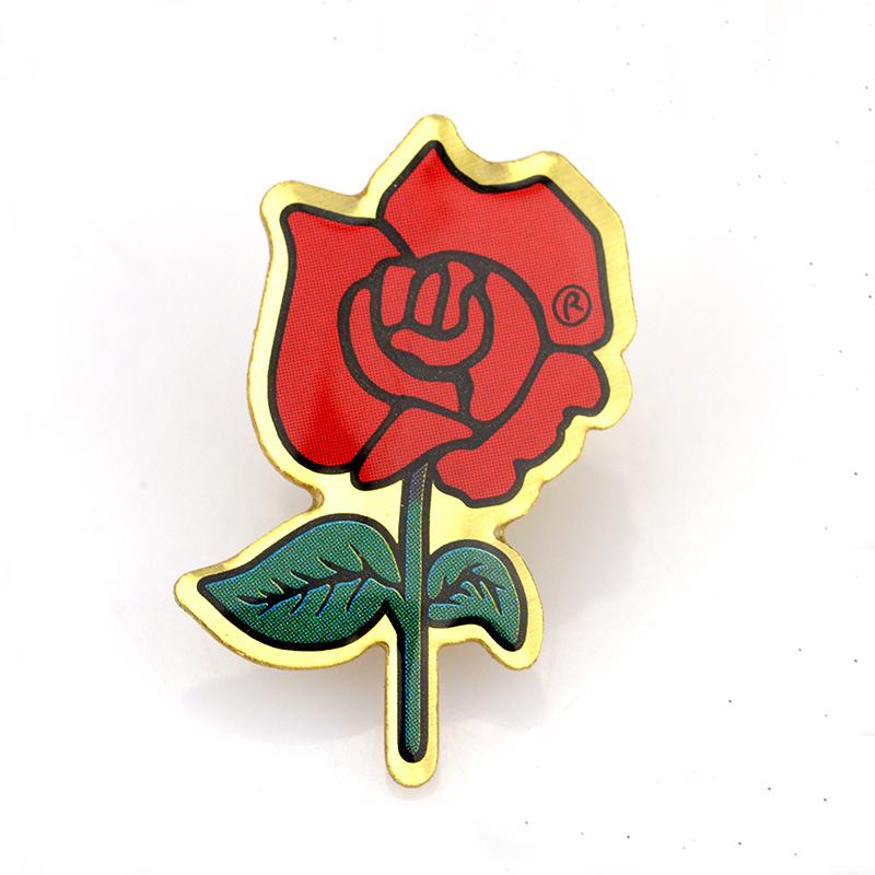 Pin Factory Supplier Wholesale Metal Cute Flower Brooch Pin