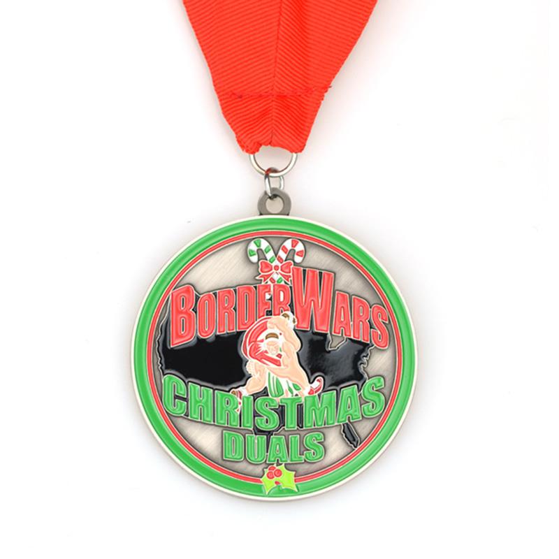 Wholesale Custom Cheap Bulk Religious Medal With Ribbon