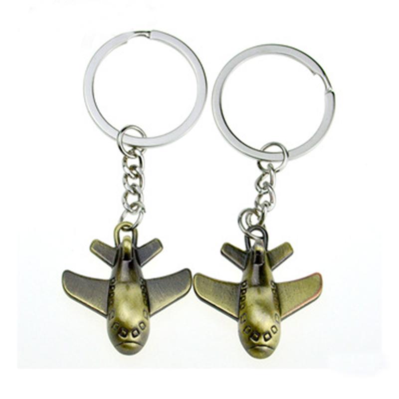 China Keychain Factory Best Selling 3D Airplane Keychain