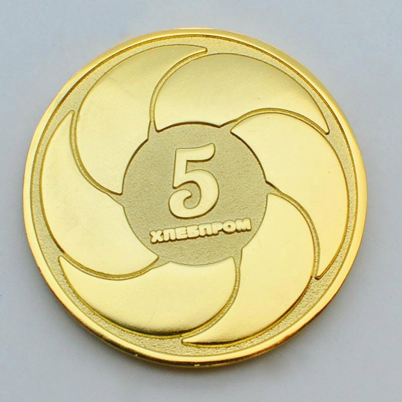 No Minimum Custom Design Your Own Gold Plated Tungsten Coin