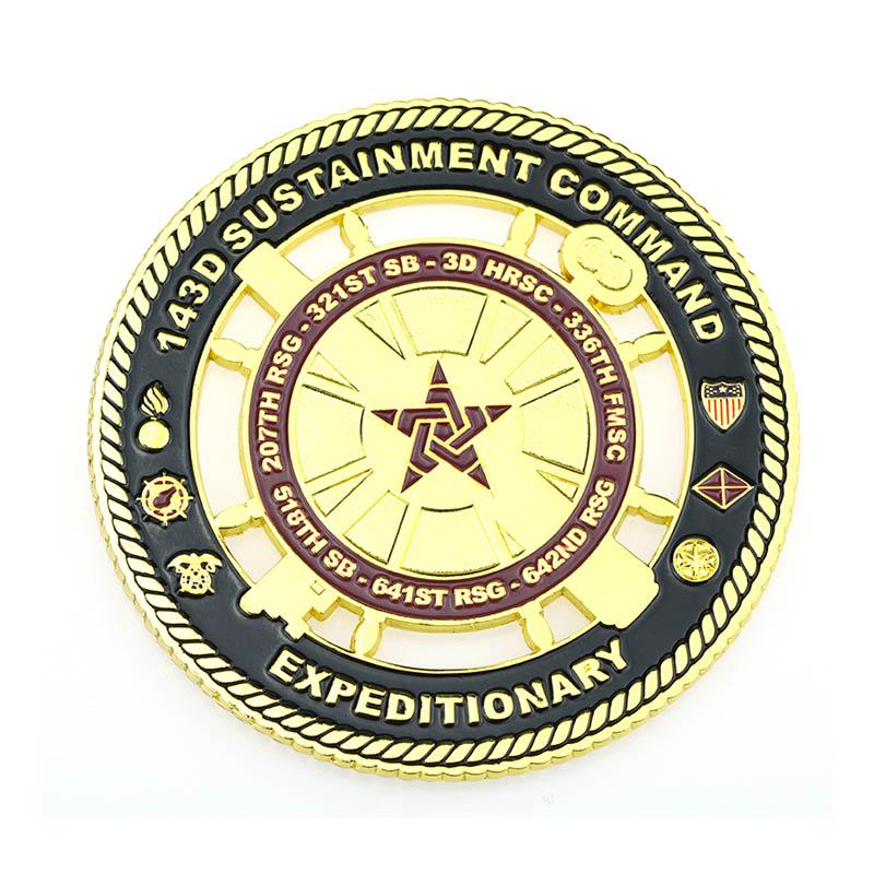 No Minimum Custom Design Your Own Gold Plated Tungsten Coin