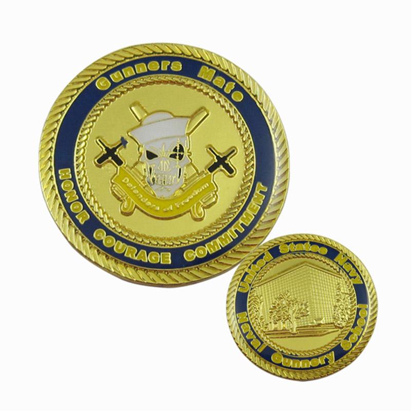 Coin Supplier Cheap Custom Gold Double Sided Angel Coin