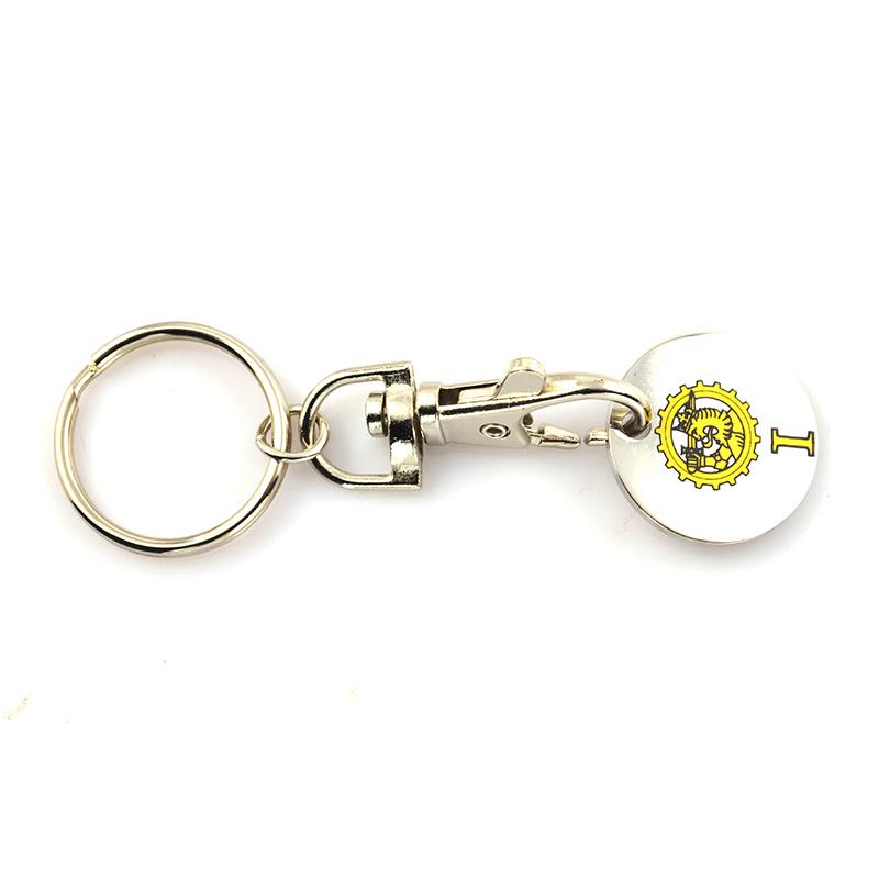 Custom Bulk Cheap Canadian Shopping Cart Coin Key Chain