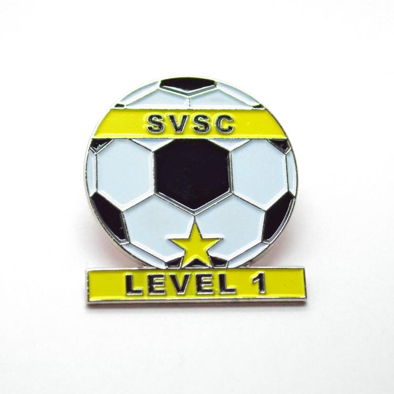 No Minimum Factory Price Custom Logo Enamel Football Pin Badges