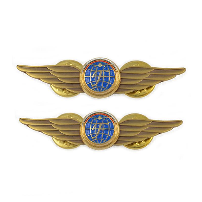 China Badge Maker Direct Sale Custom Metal Pilot Wings Pin Badge